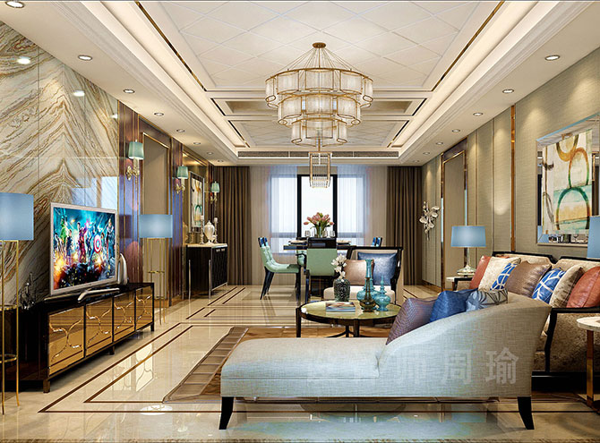 美女超逼动态视频世纪江尚三室两厅168平装修设计效果欣赏